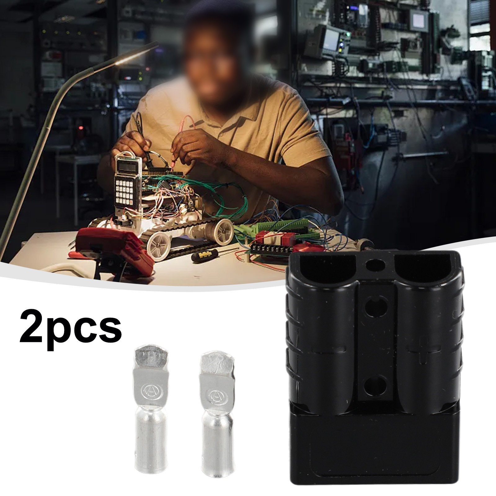 Nuovo pratico terminale cavo veicoli di grandi dimensioni 12-6AWG 2 set 50A 600V - Foto 38 di 44