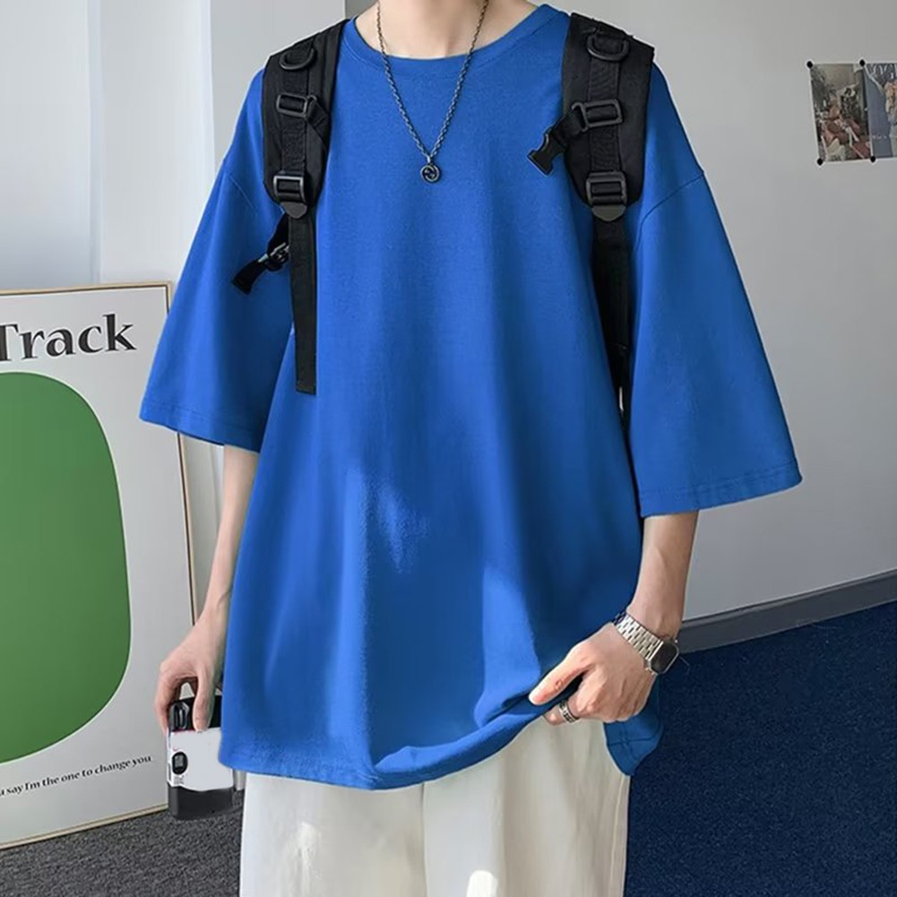 Comfy Beach Club Daily T-Shirt Tops Comfortable Loose Tops Male Men O Neck - Picture 19 of 27