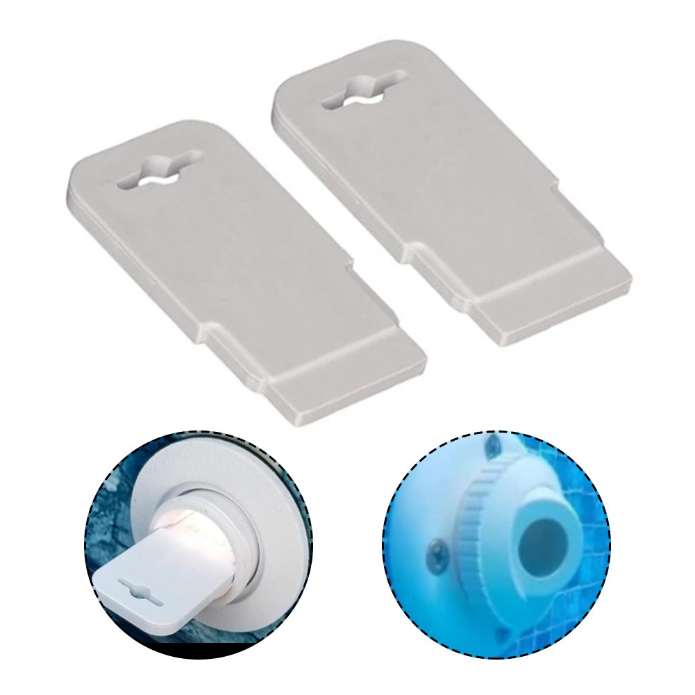 2 Stück Pool-Rücklaufstrahlen Aus PVC – Verstellbare Düse 1,9 Cm, Drehbar, Kompatibel Mit Hayward & Anderen