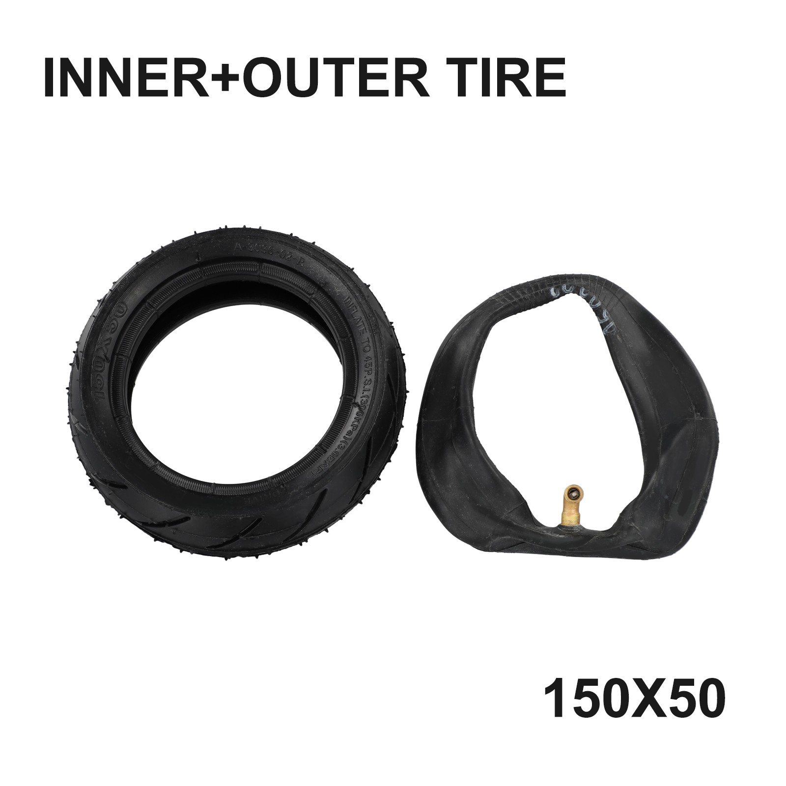 6 Inch 150x50 Inner/Tube& Outer Tire For Small /Surfing Electric Skateboard /new - Picture 36 of 46