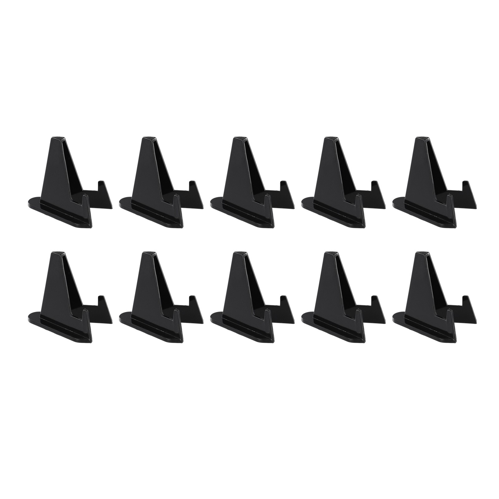 Modern Acrylic Triangle Easel Stand Black Display Stand for Collectibles