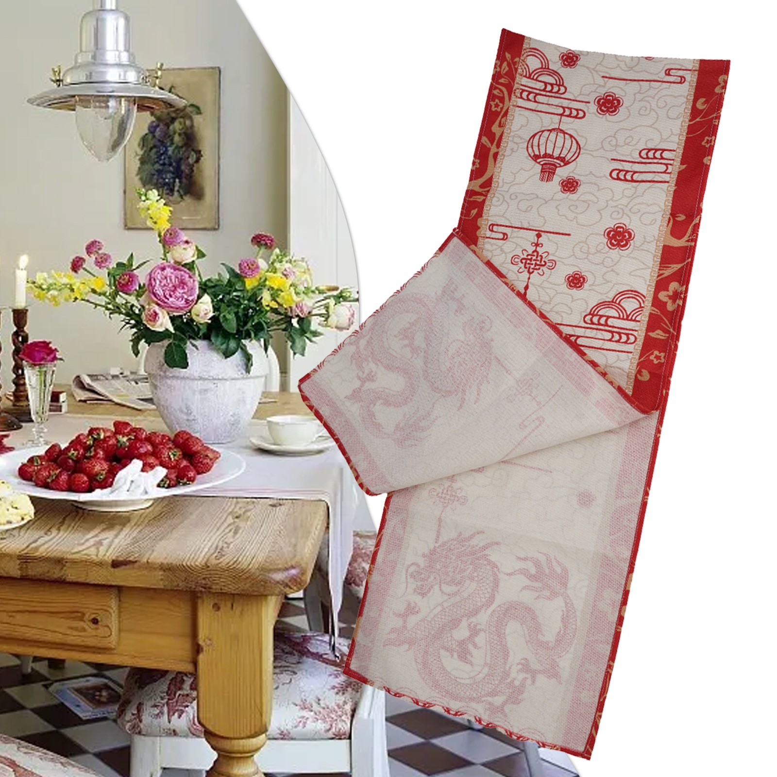 Pour Vacances ??v??nement Sp??cial Table vendre Drapeau F??te D??coration Fonctionnel E