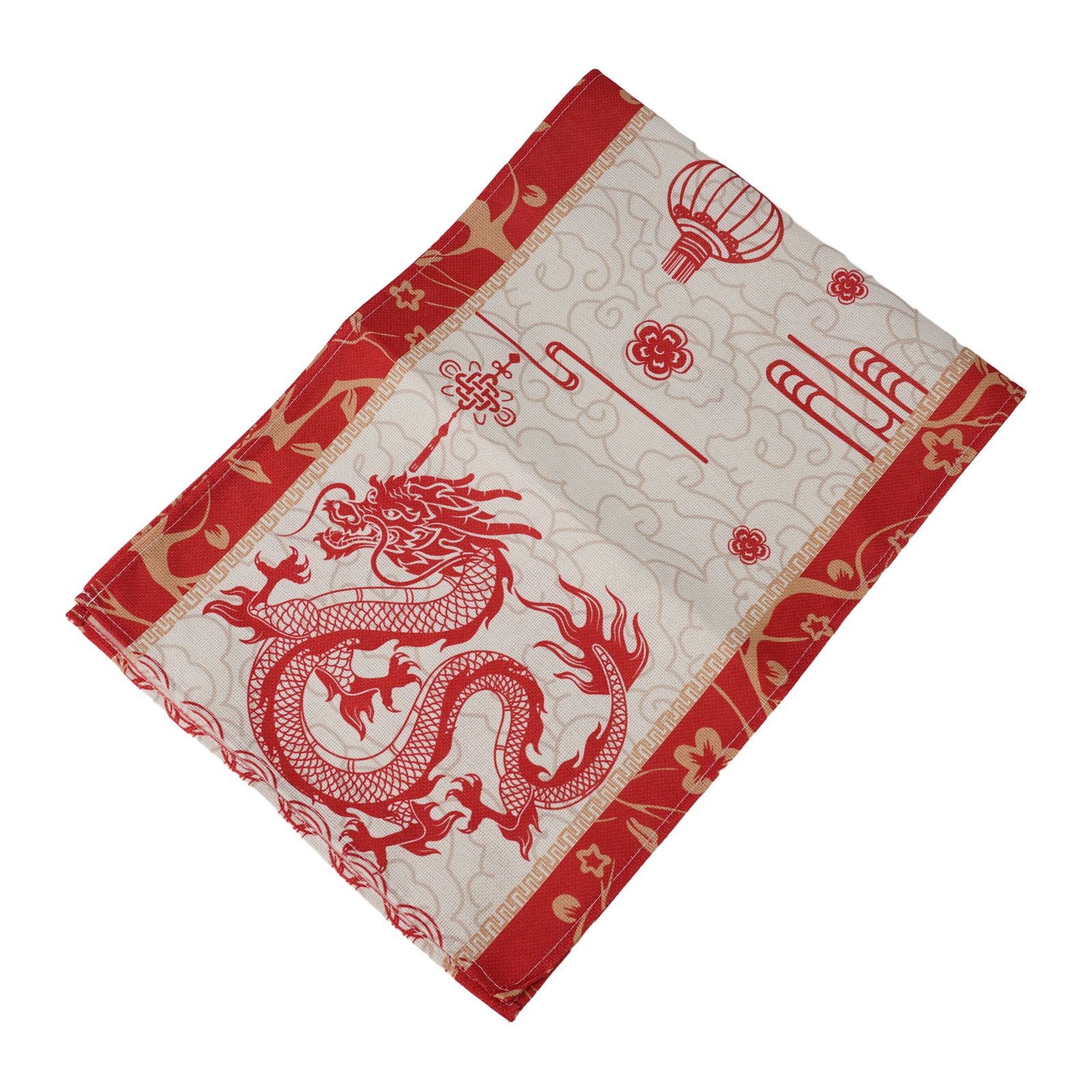 Enhance your Home Decor with Dragon Happy New Year Table Runner 13x72 Inch - Picture 26 of 45