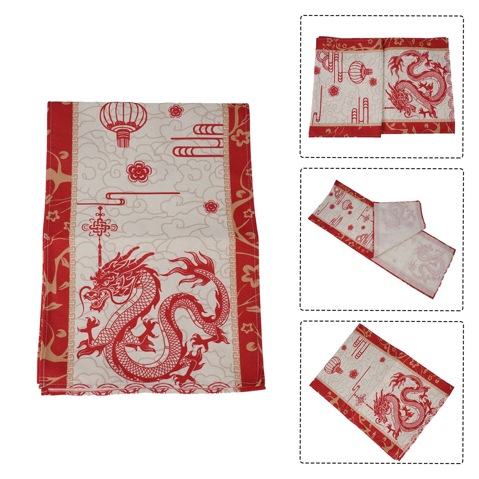 Enhance your Home Decor with Dragon Happy New Year Table Runner 13x72 Inch - Picture 30 of 45