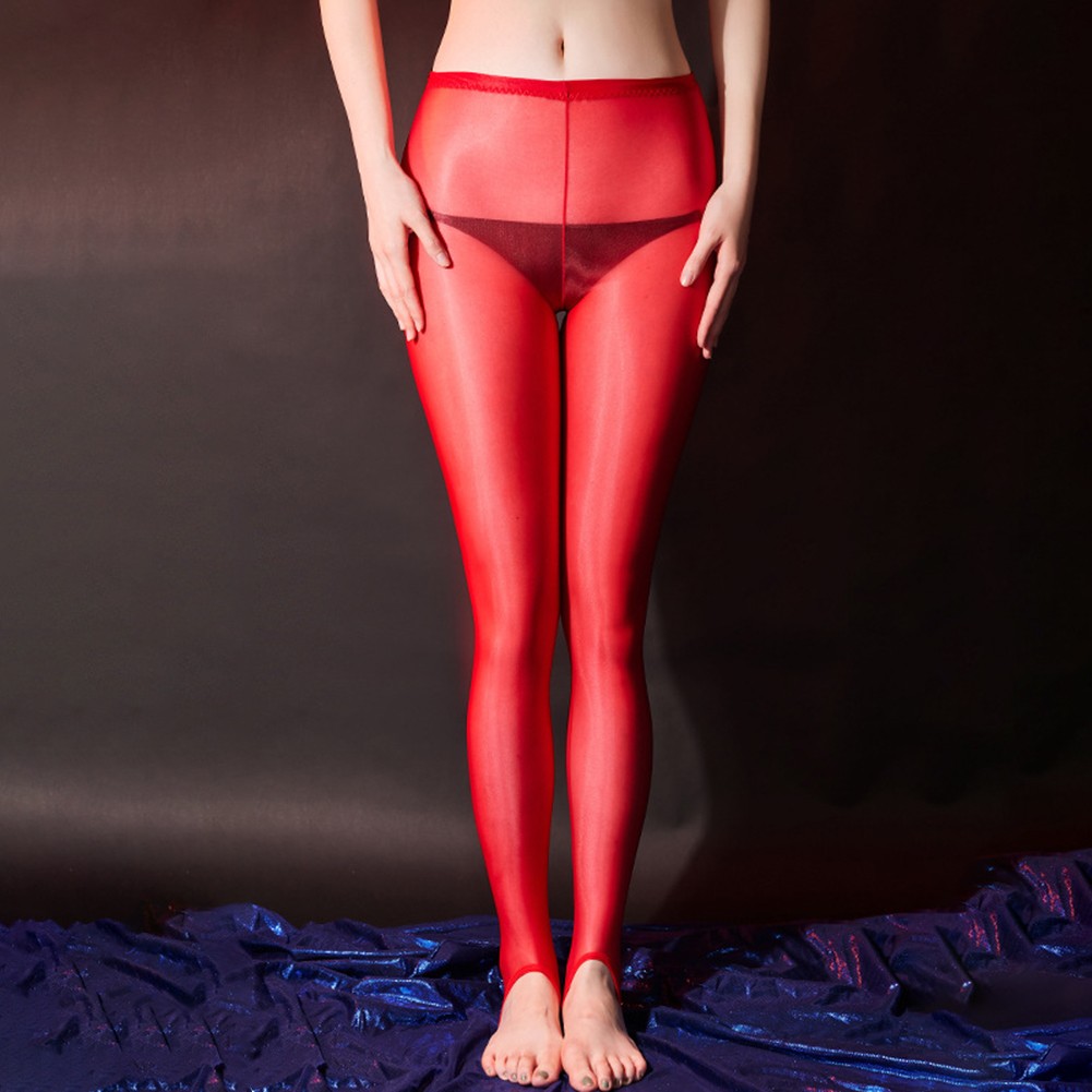 Club Dance glänzende Strumpfhose hochelastische Leggings durchsichtige Strümpf - Bild 18 von 23