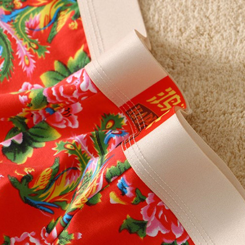 Calzoncillos boxer de algodón para hombre con diseño de flor de peonía bolsa cómoda transpirable - Imagen 23 de 29