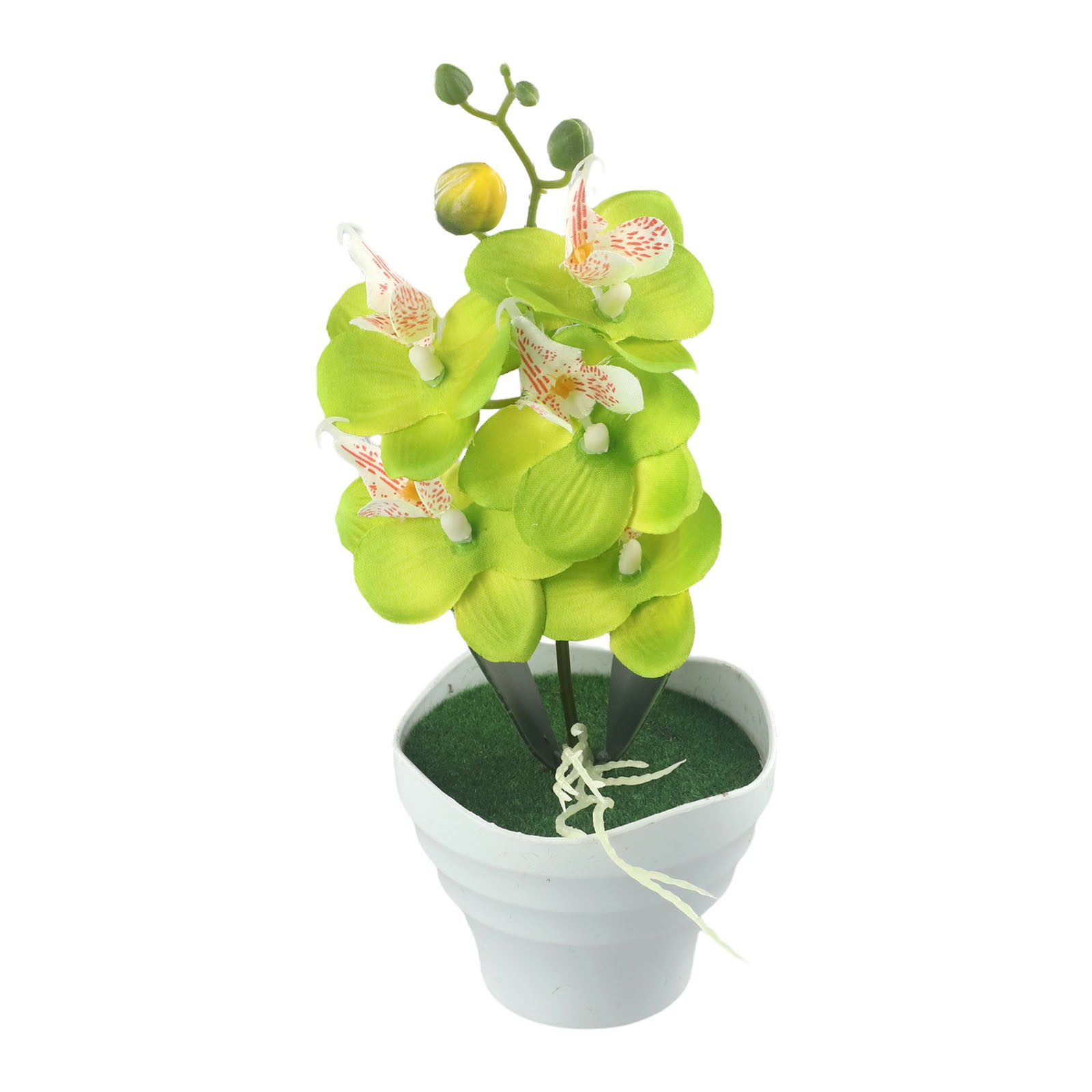 Artificial Simulation Bonsai Orchid Flower Potted Plant Vase Home Decor With Pot