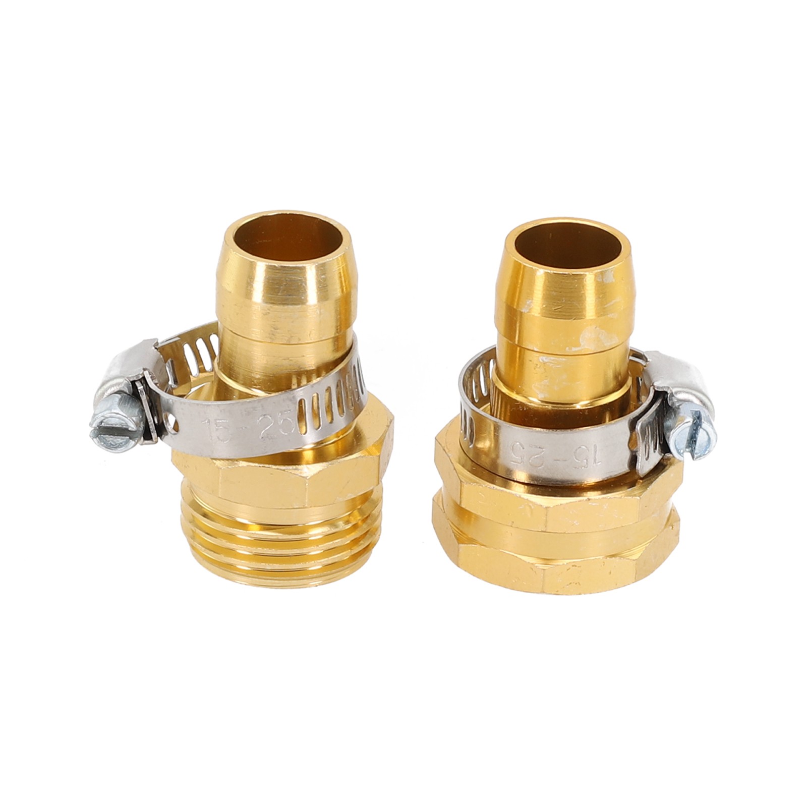 Dependable 34 Inch Brass Garden Hose Repair Kit Male Female Connectors - Picture 32 of 36