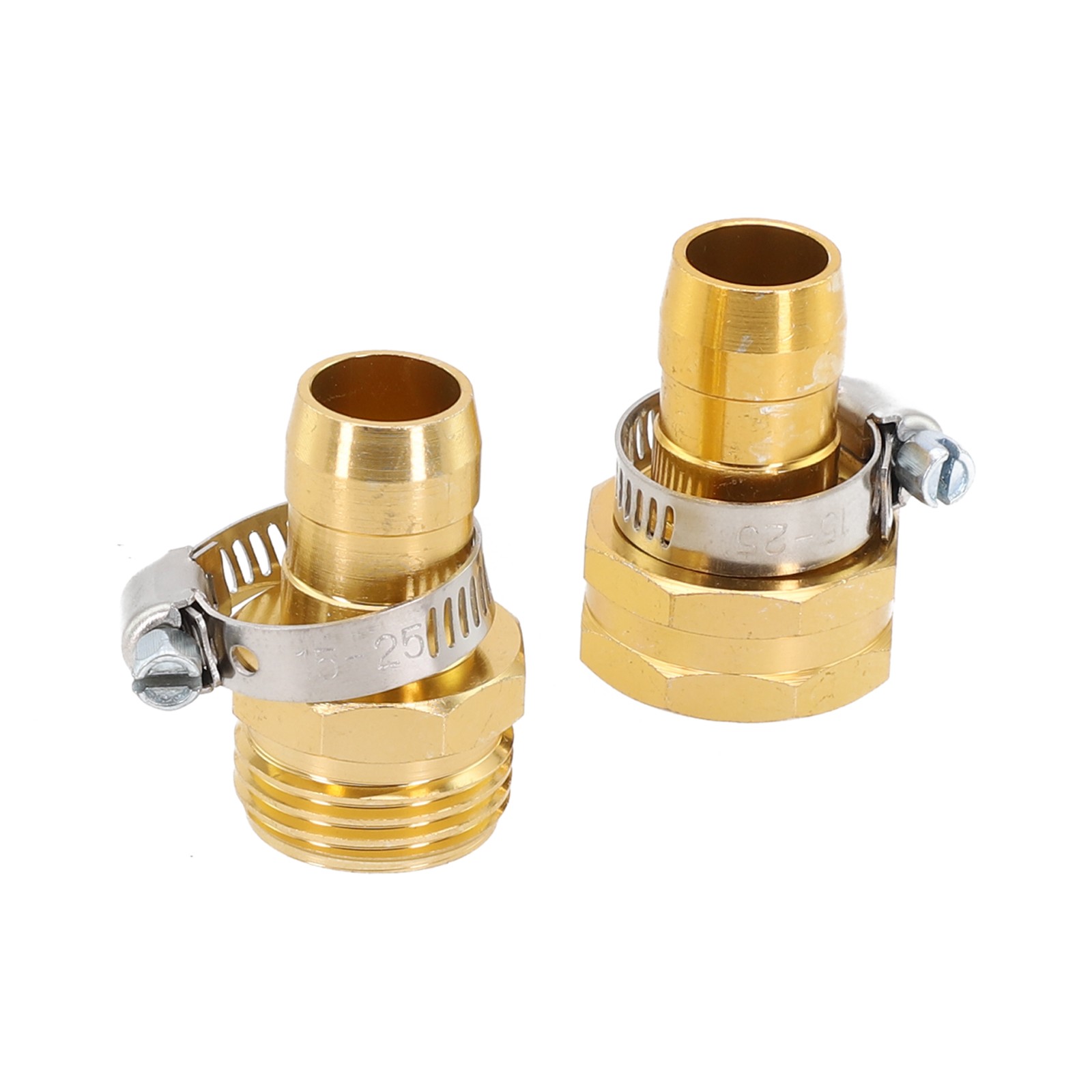 Dependable 34 Inch Brass Garden Hose Repair Kit Male Female Connectors - Picture 31 of 36