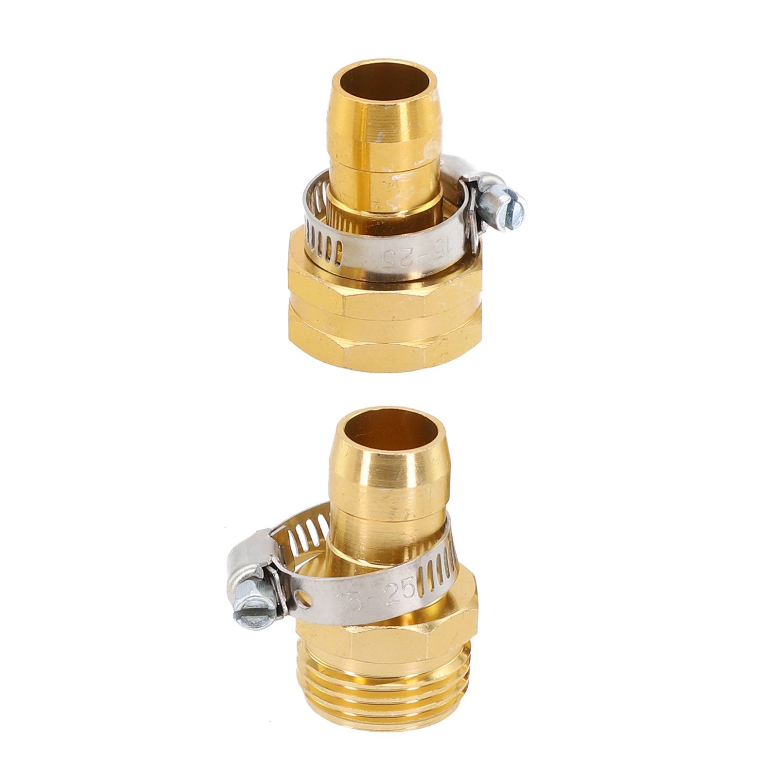 Dependable 34 Inch Brass Garden Hose Repair Kit Male Female Connectors - Picture 33 of 36