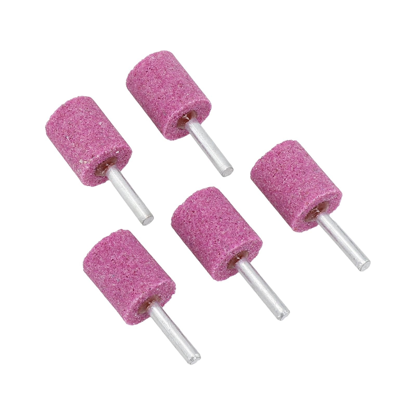 5 Stück 6 mm Schaft Schleifmittel montiert Steinschleifkopf Zylinder für Rotationswerkzeug - Bild 45 von 57