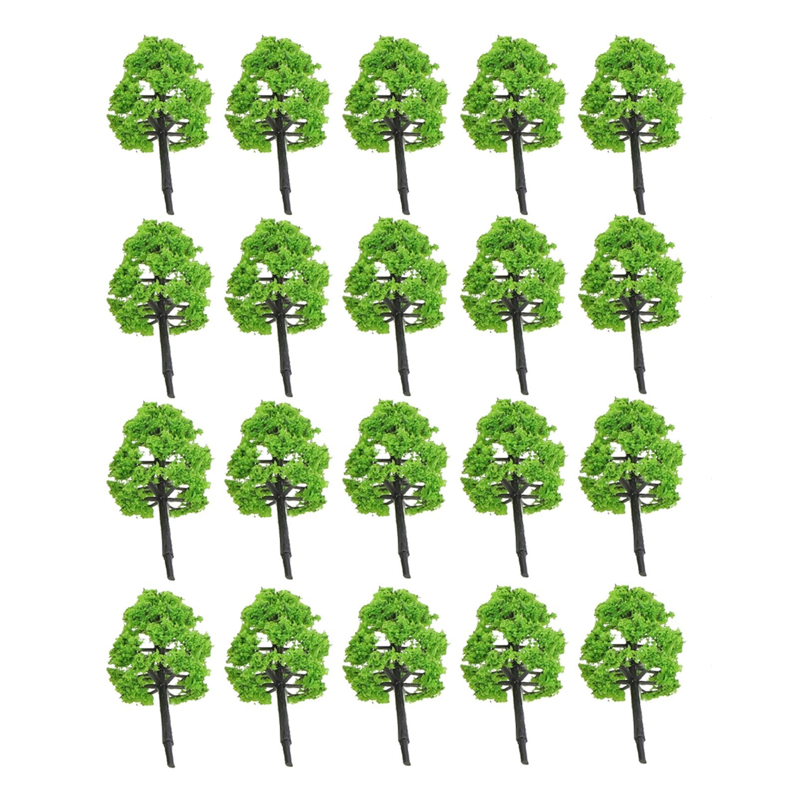20x 9/5CM Modèle Arbres for Train Chemin de Fer/Diorama Wargame Parc de Paysage - Photo 35/36