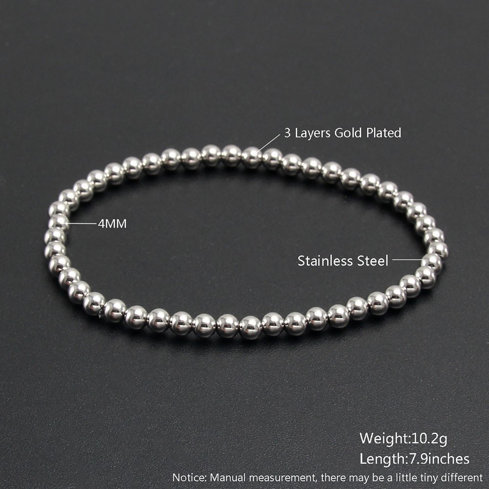 Modern Stainless Steel Elastic Bracelet 18K Gold Plated Sophistication - Picture 13 of 17