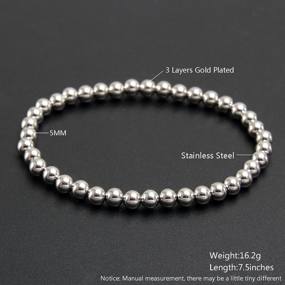 Modern Stainless Steel Elastic Bracelet 18K Gold Plated Sophistication - Picture 14 of 17