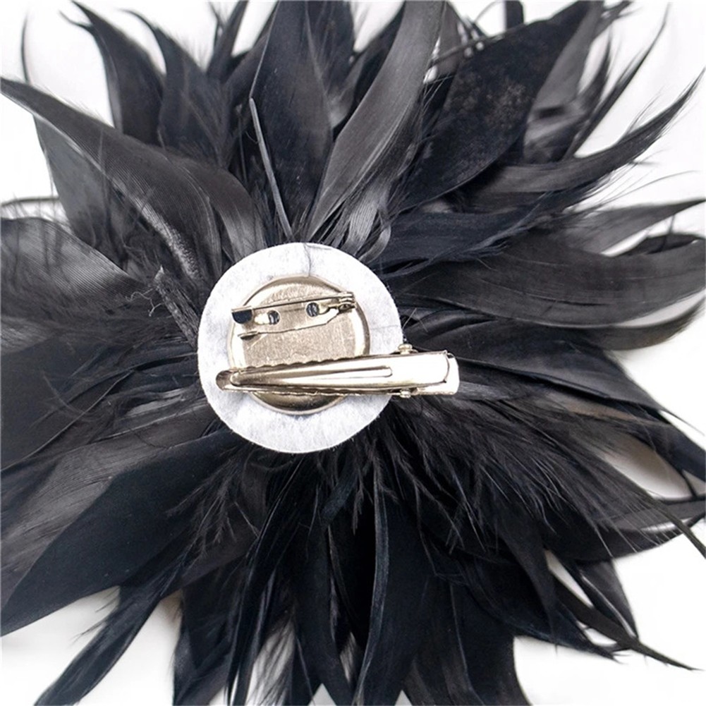 Feather Brooch Headwear Add an Element of Sophistication to Your Attire - Picture 11 of 13