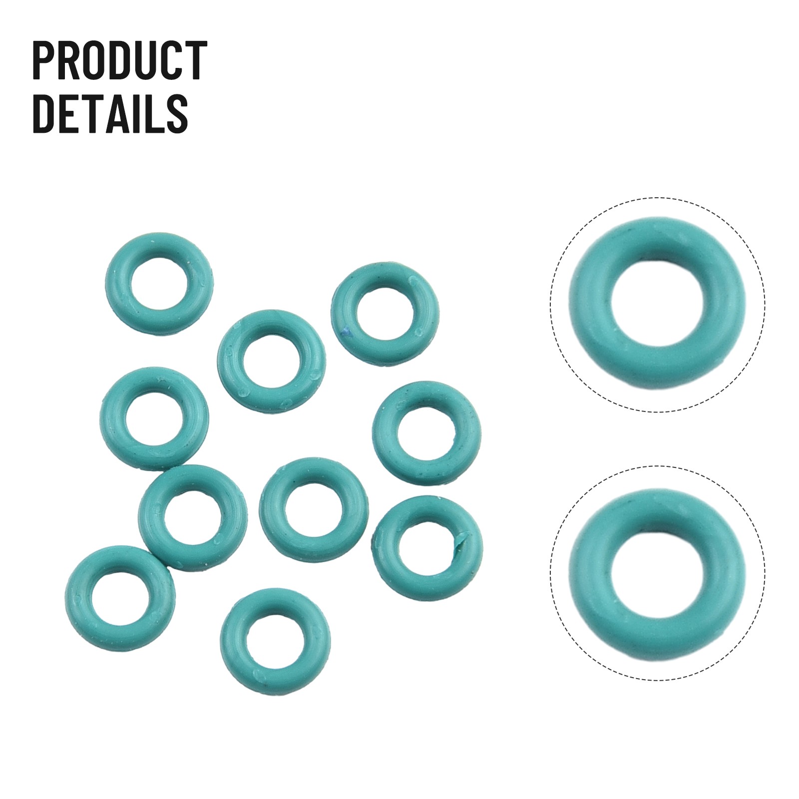 New Practical Fuel Injector Seal Washer O Ring 10pcs 1795871 2006+ Green - Picture 9 of 12