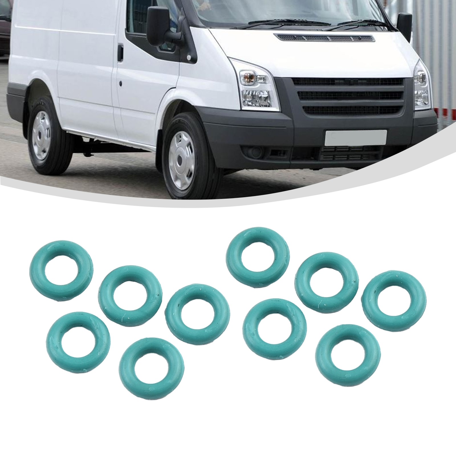 New Practical Fuel Injector Seal Washer O Ring 10pcs 1795871 2006+ Green - Picture 7 of 12