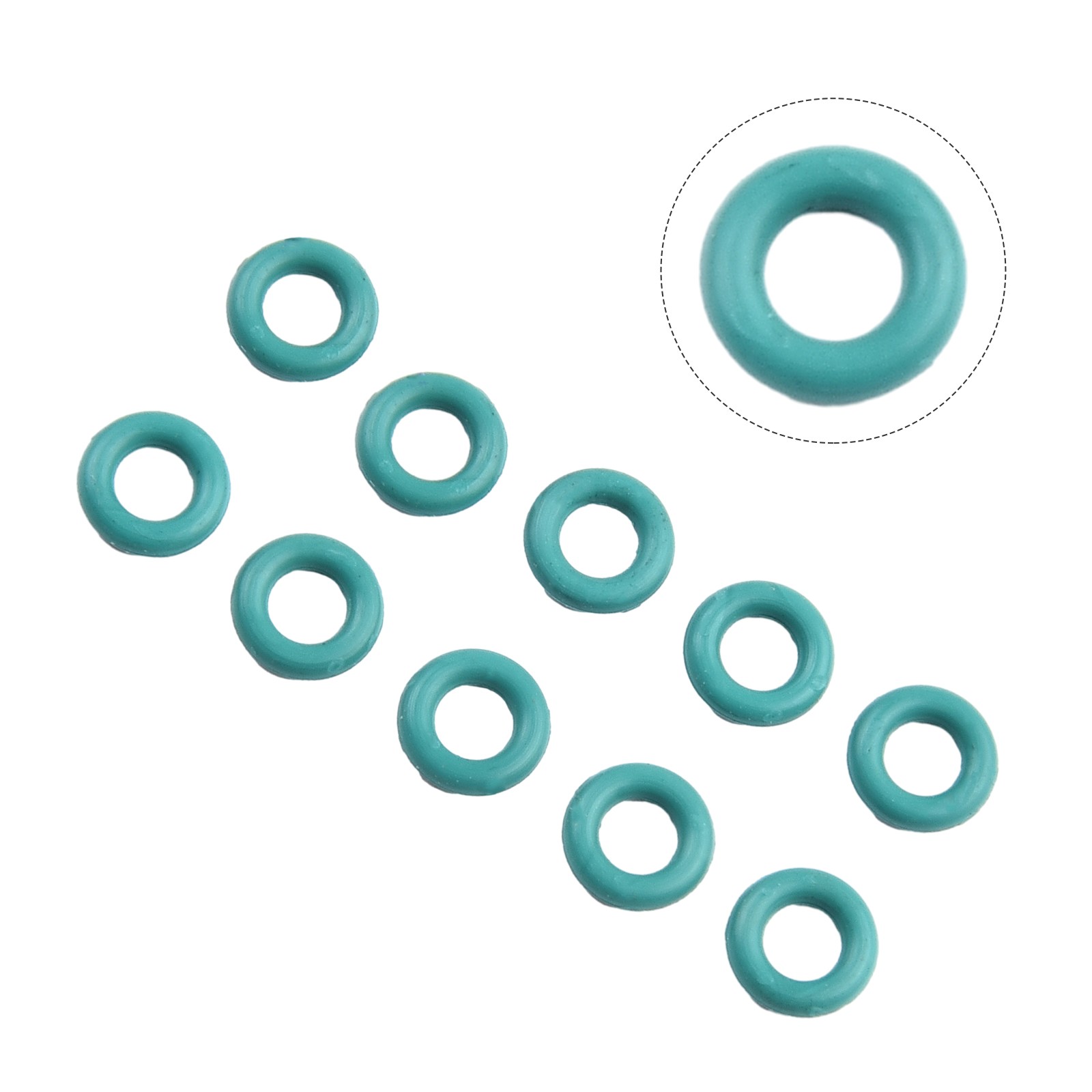 New Practical Fuel Injector Seal Washer O Ring 10pcs 1795871 2006+ Green - Picture 12 of 12