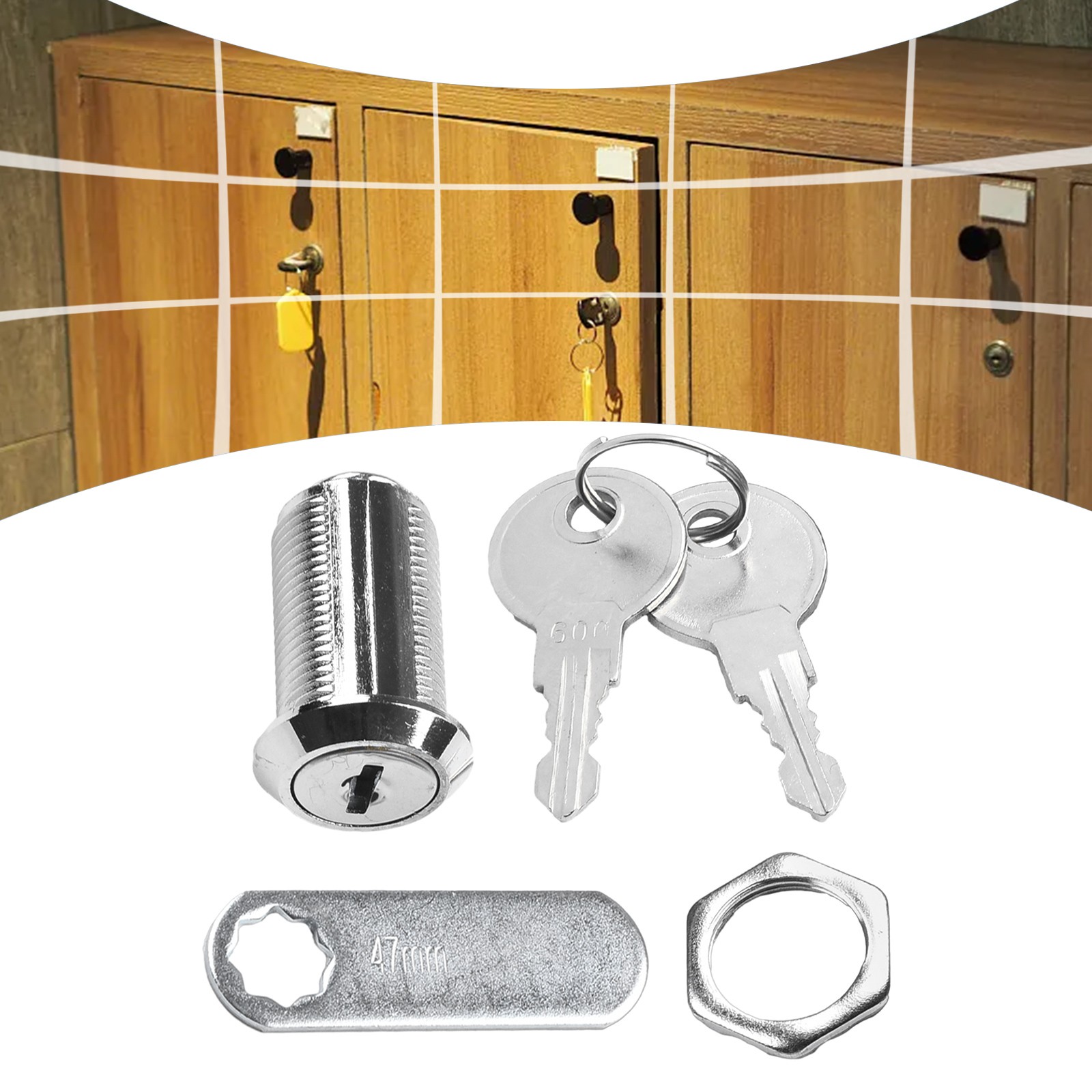 Cam Lock-For Armadietto Porta Cassetto Credenza Postale 20mm .16mm.25mm.30mm - Bild 55 von 60