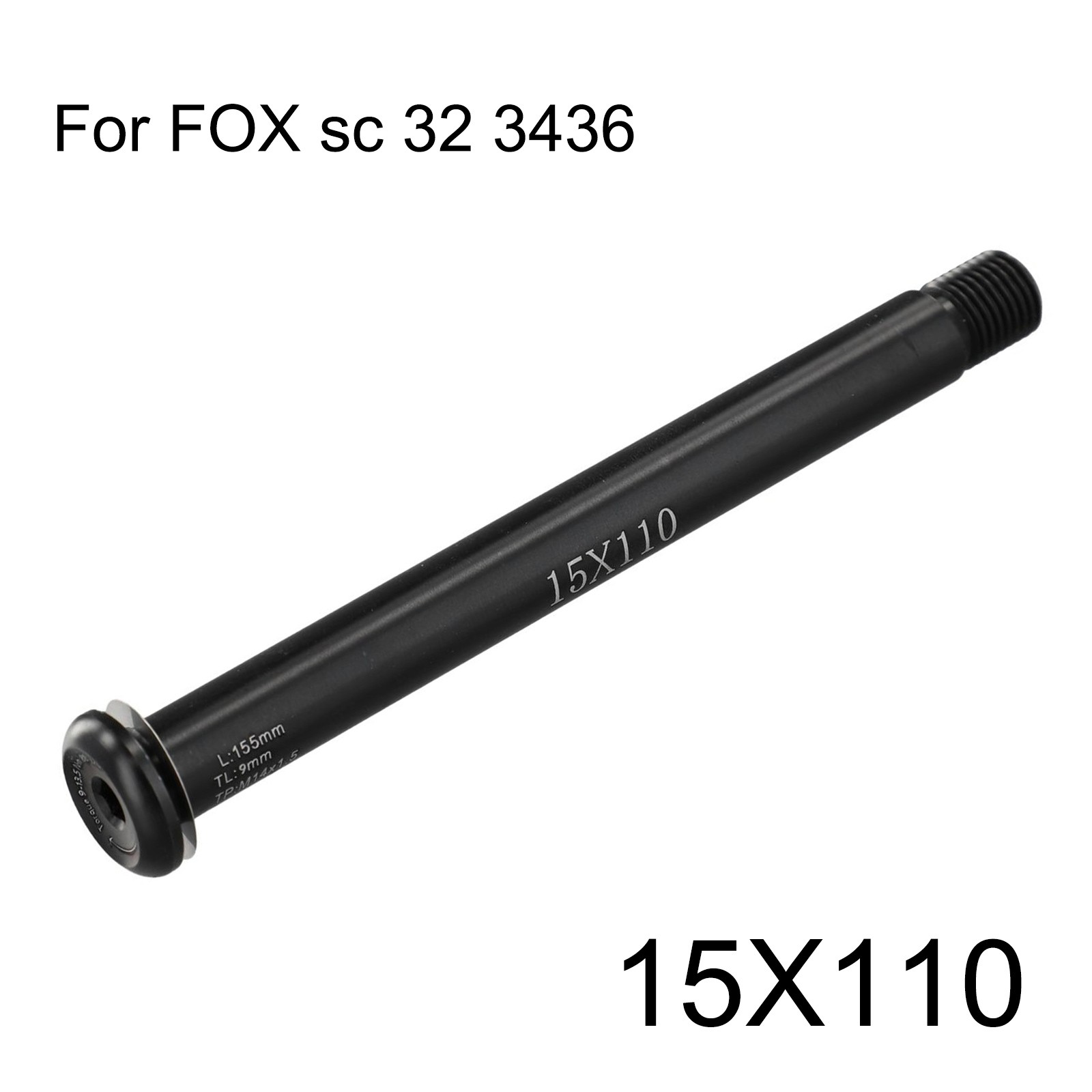 For FOX SC32 34 36 Bike Thru Axle Outdoor 15x100mm/15x110mm Bike Black - Picture 36 of 42