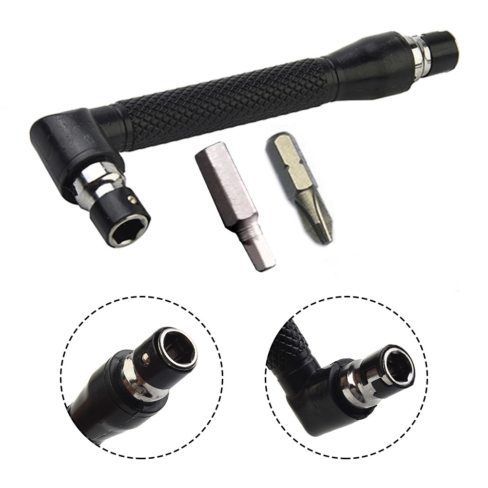 90 Degree Double end Handle Hexagon Screwdriver Bit & 6 35mm Socket Wrench Tool - Picture 29 of 30