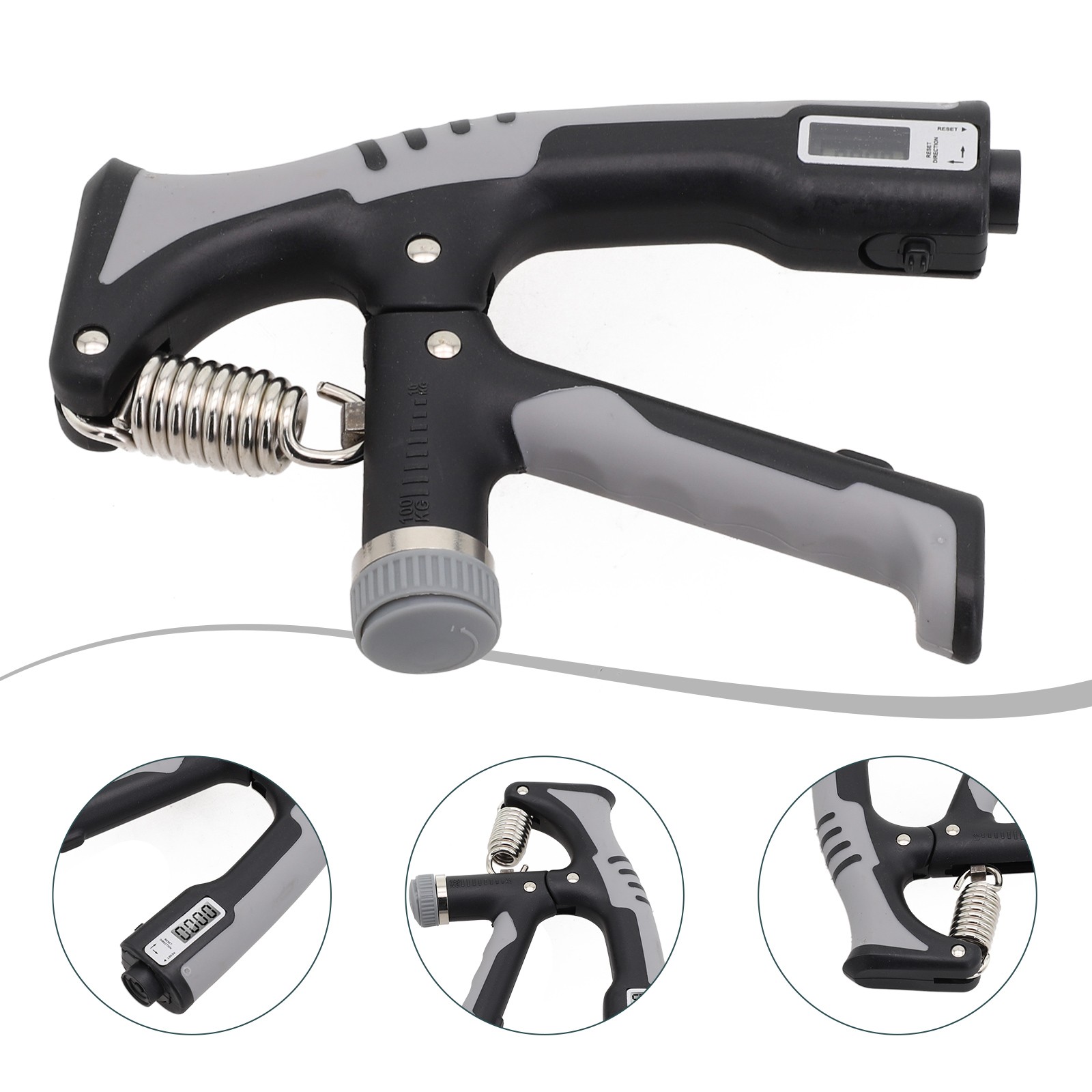 Adjustable Hand Grip Strengthener for Fitness Training 10 100kg Resistance