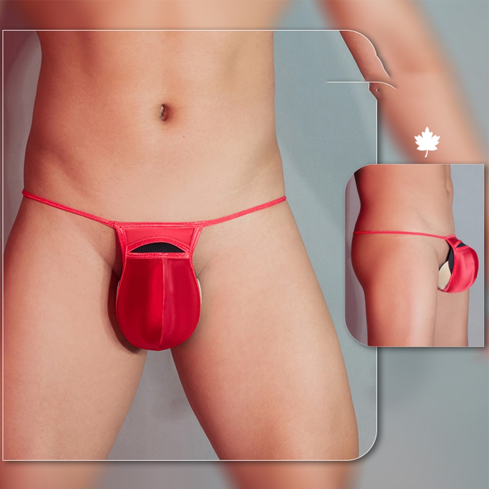 String homme tendance sexy GString sous points de vente vêtement taille basse avec motif creux