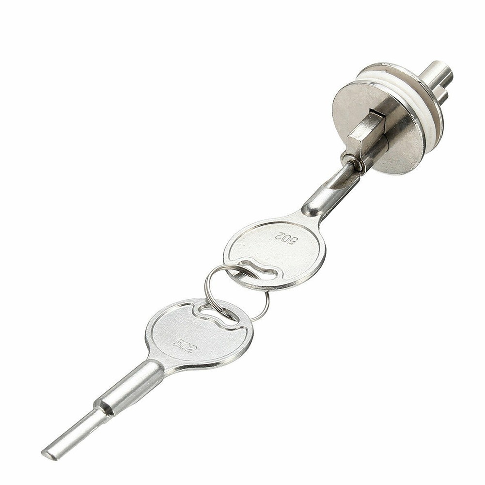 Security with this Sliding Glass Door Lock for Showcase Cabinets