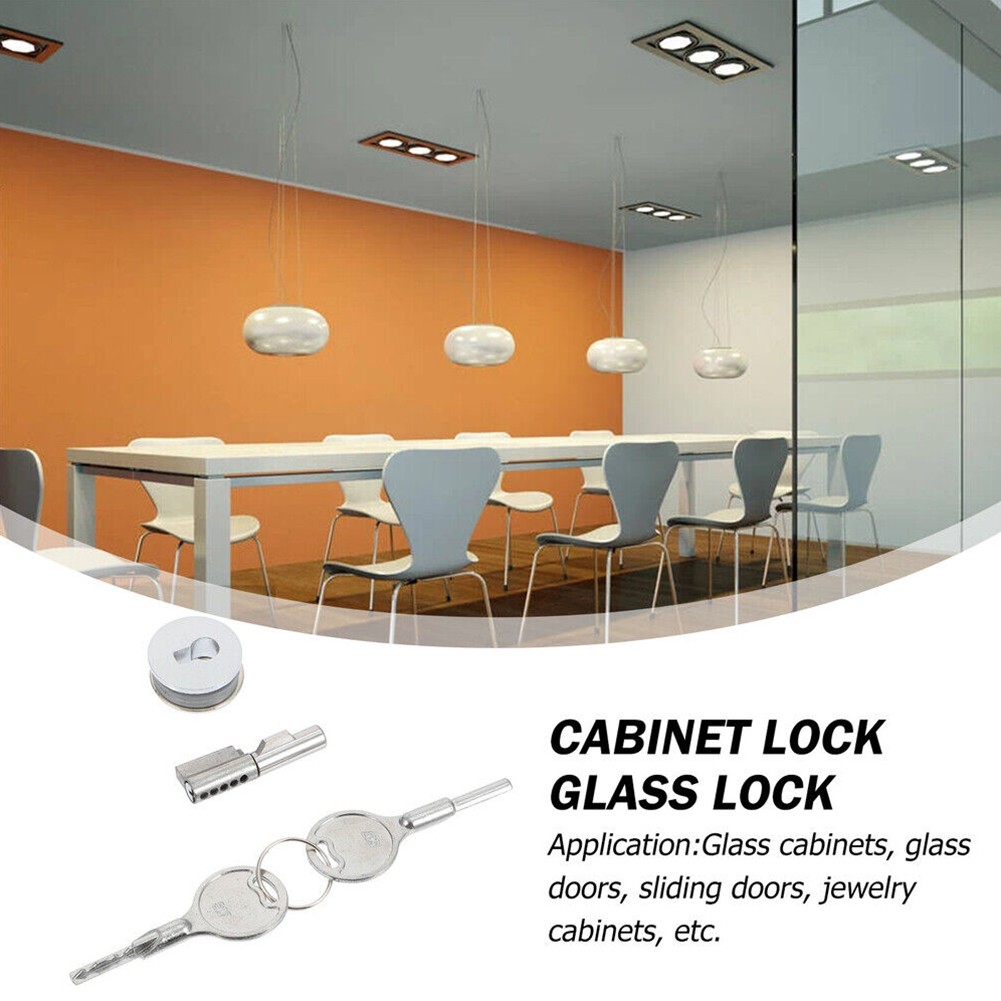 Security with this Sliding Glass Door Lock for Showcase Cabinets