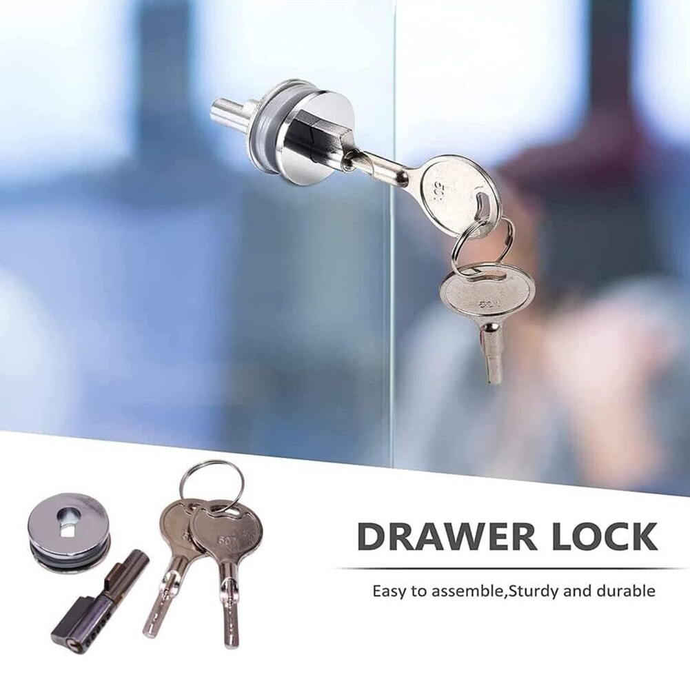 Security with this Sliding Glass Door Lock for Showcase Cabinets