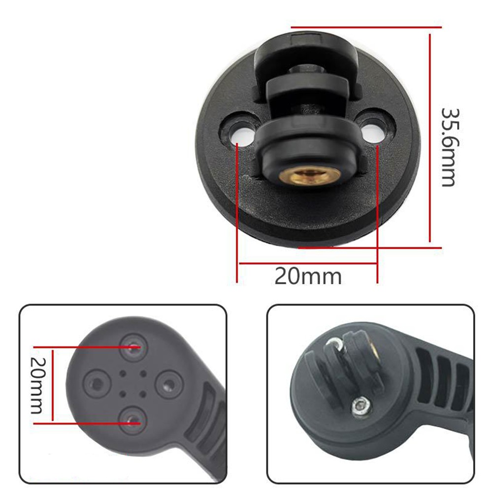 Supporto Metallico Per Action Cam Su Bicicletta, Adattatore Per Manubrio, Staffa Per Fotocamera E Computer Da Bici - 2