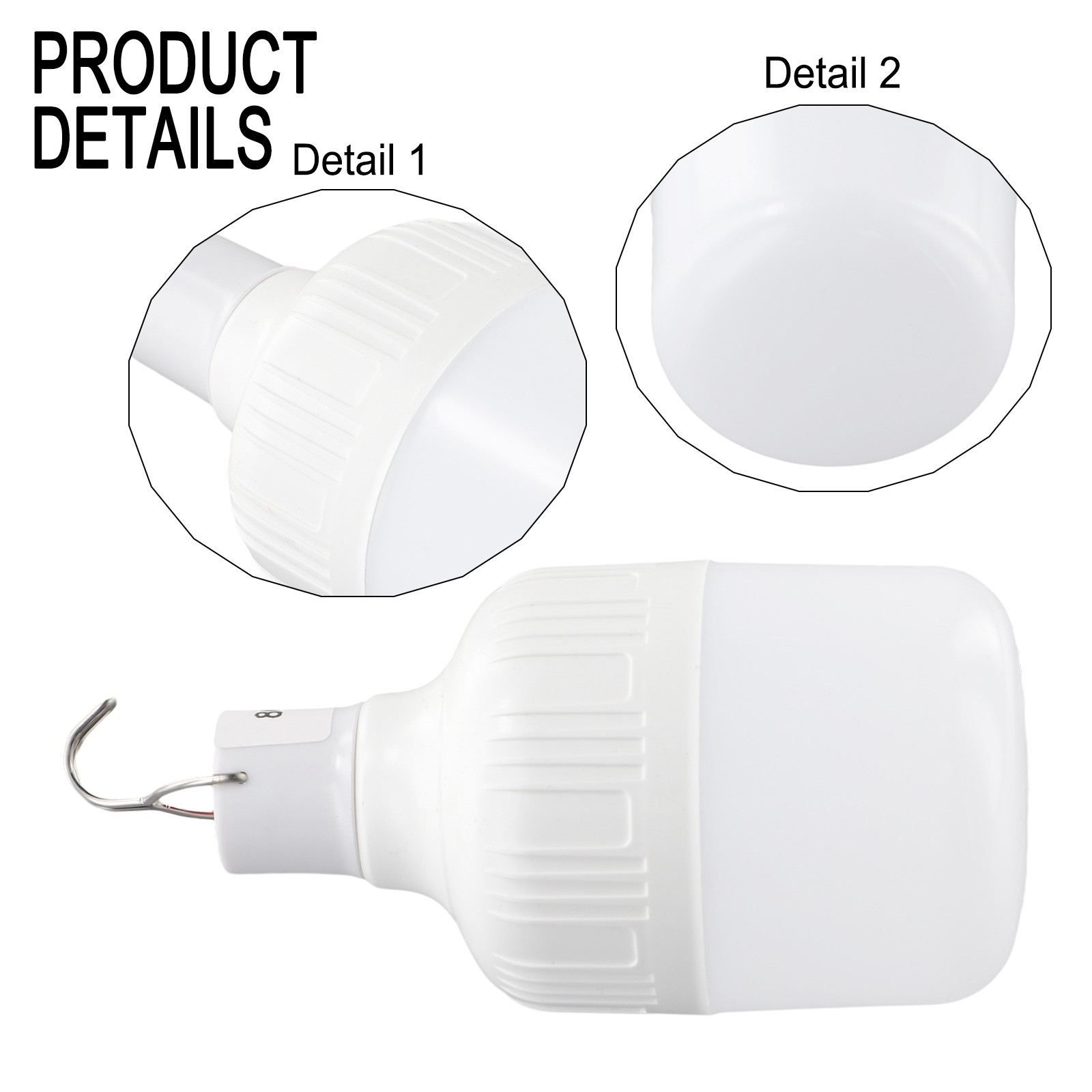 Solar Charging Bulb Outdoor Light USB Cable USB Rechargeable - Picture 39 of 48