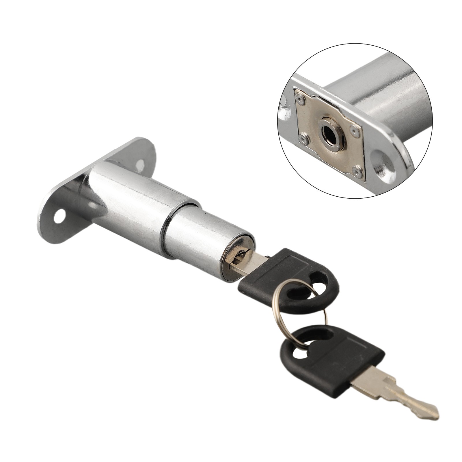 Single Open Door Latch Security Sliding Sliver 1pcs Wardrobe 23mm/32mm - Bild 42 von 47