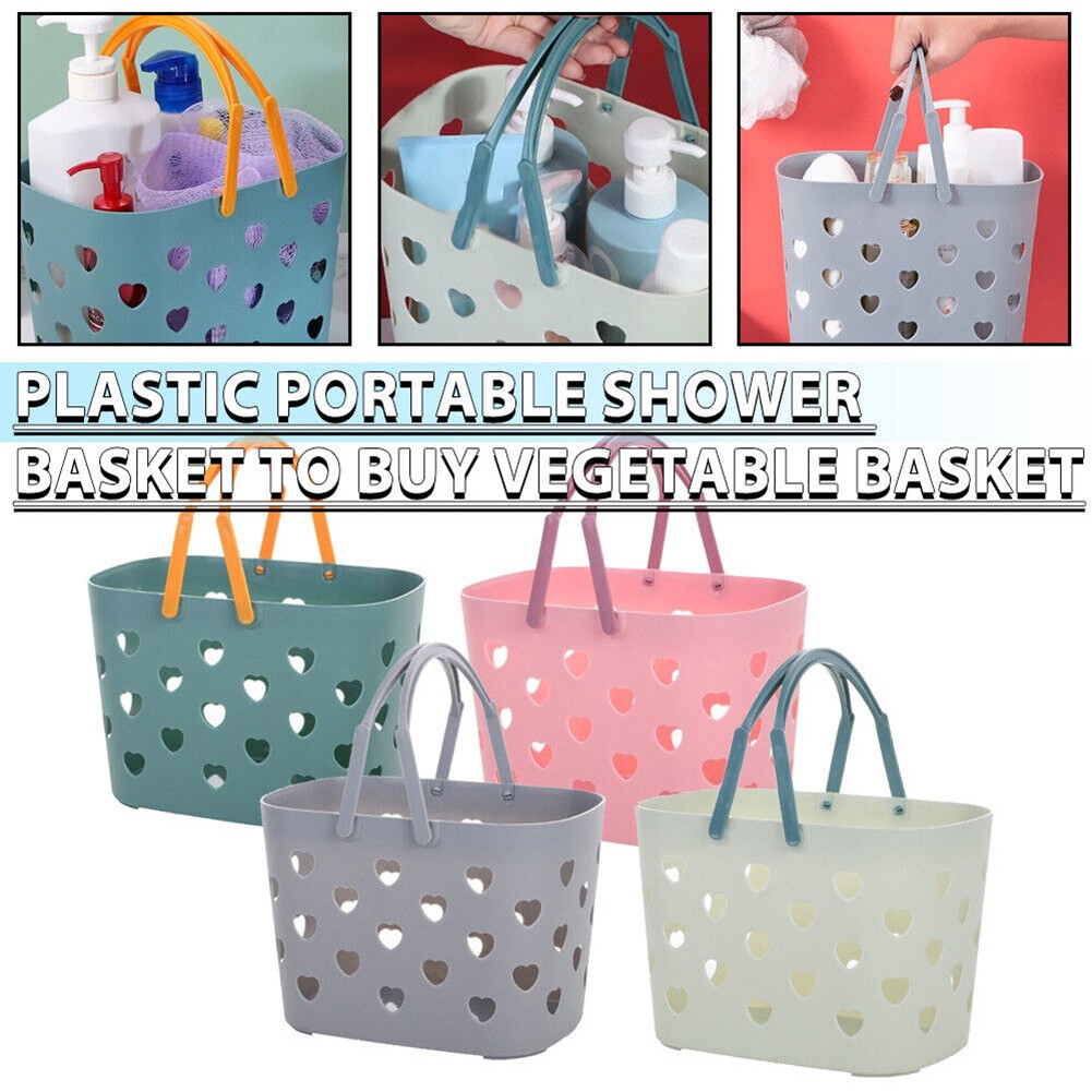 Shower Basket Easy Lifting Handle Organize Toiletries Plastic Material - Afbeelding 21 van 27