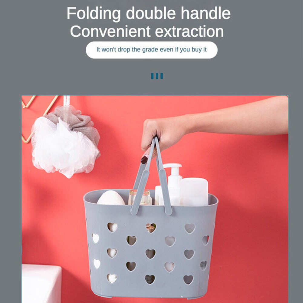 Functional Plastic Shower Tote with Handle for Storing Daily Essentials - Picture 20 of 27