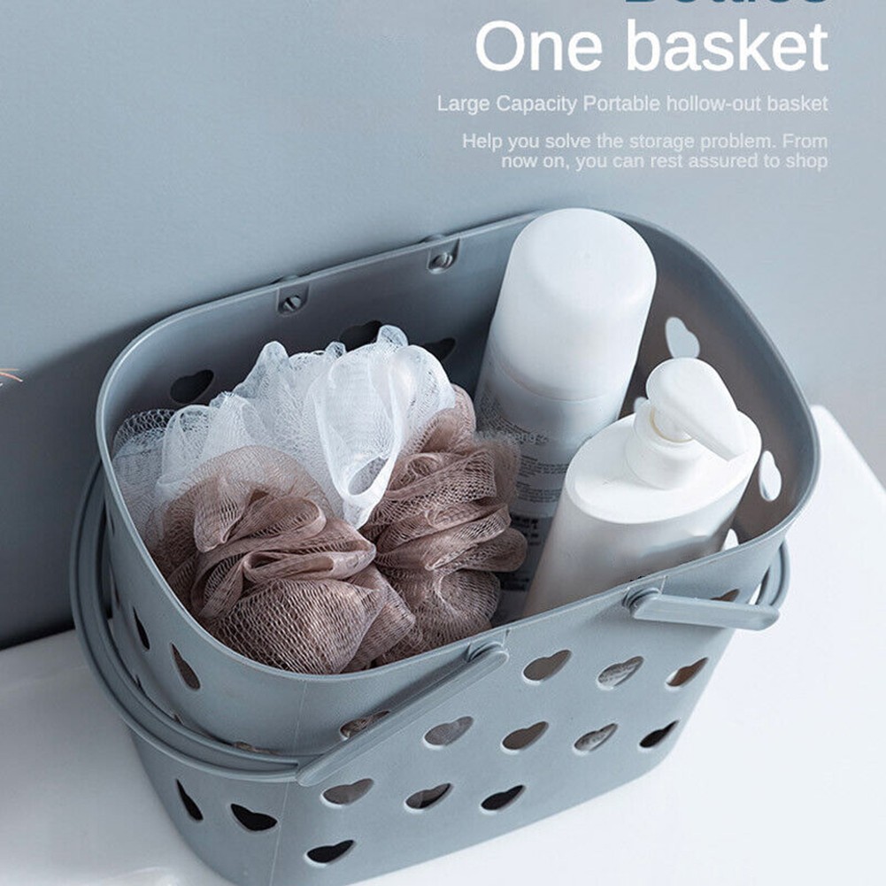 Functional Plastic Shower Tote with Handle for Storing Daily Essentials - Picture 22 of 27