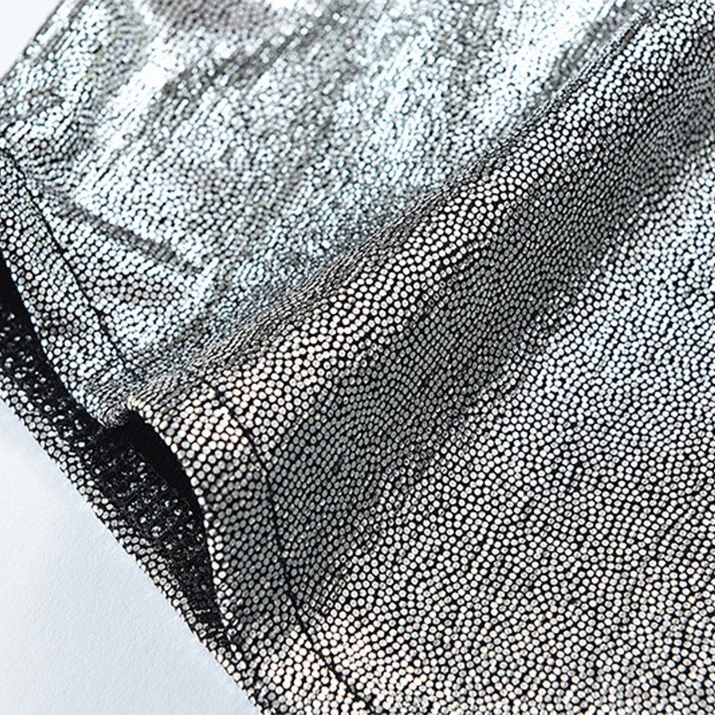 Sofisticata camicia uomo slim fit lucida manica corta per top night club - Foto 19 di 27