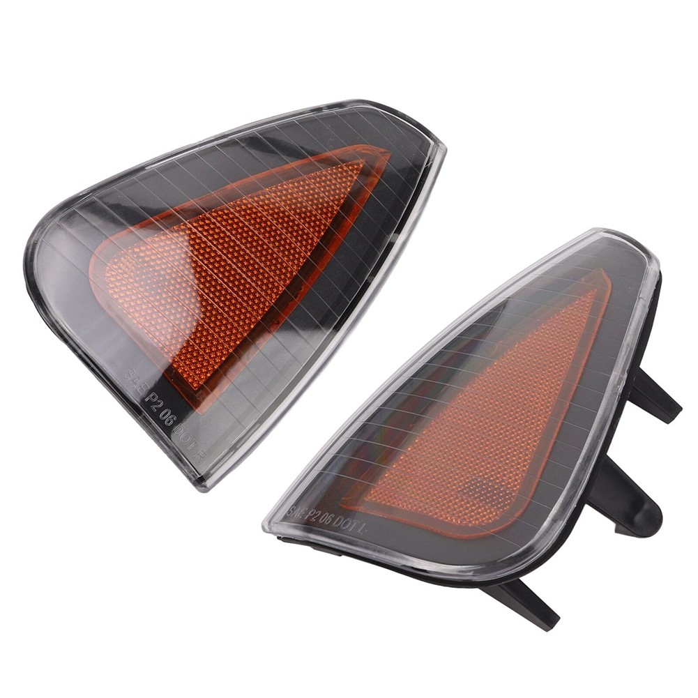 Car Front Turn Signal Light Side Marker Lamp Cover For Dodge Charger 2006?2010 - Foto 51 di 56