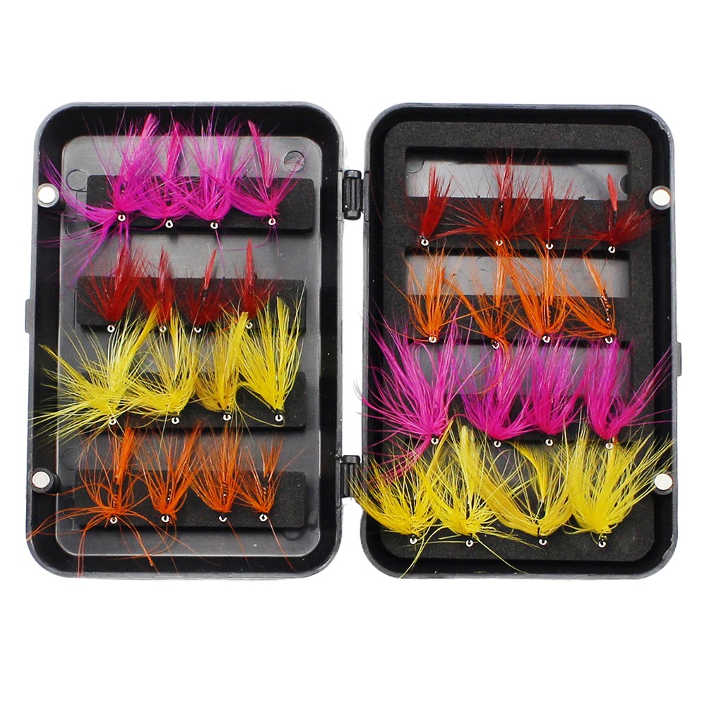 Lachs Fishing Flies Kit Mit Trocken/nass Ameisen Fliege Fliegen Für Bass - Bild 35 von 48