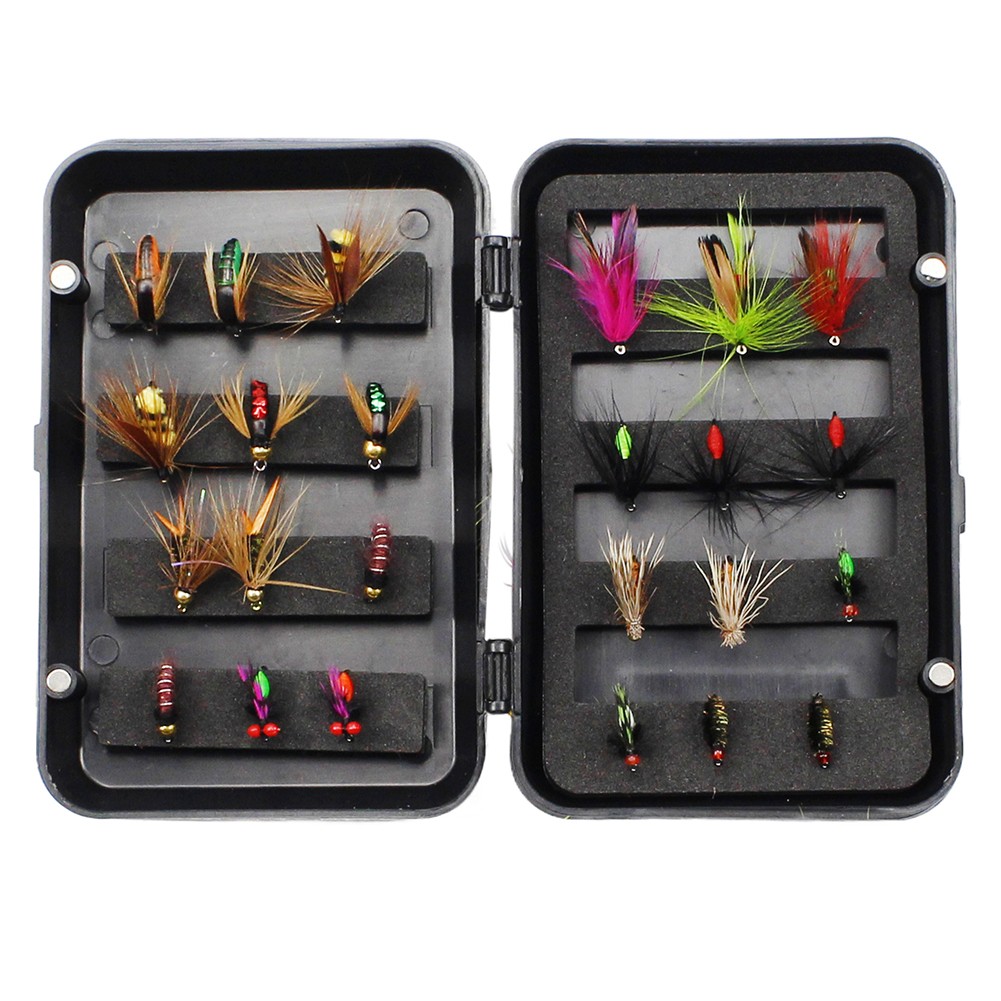 Lachs Fishing Flies Kit Mit Trocken/nass Ameisen Fliege Fliegen Für Bass - Bild 39 von 48