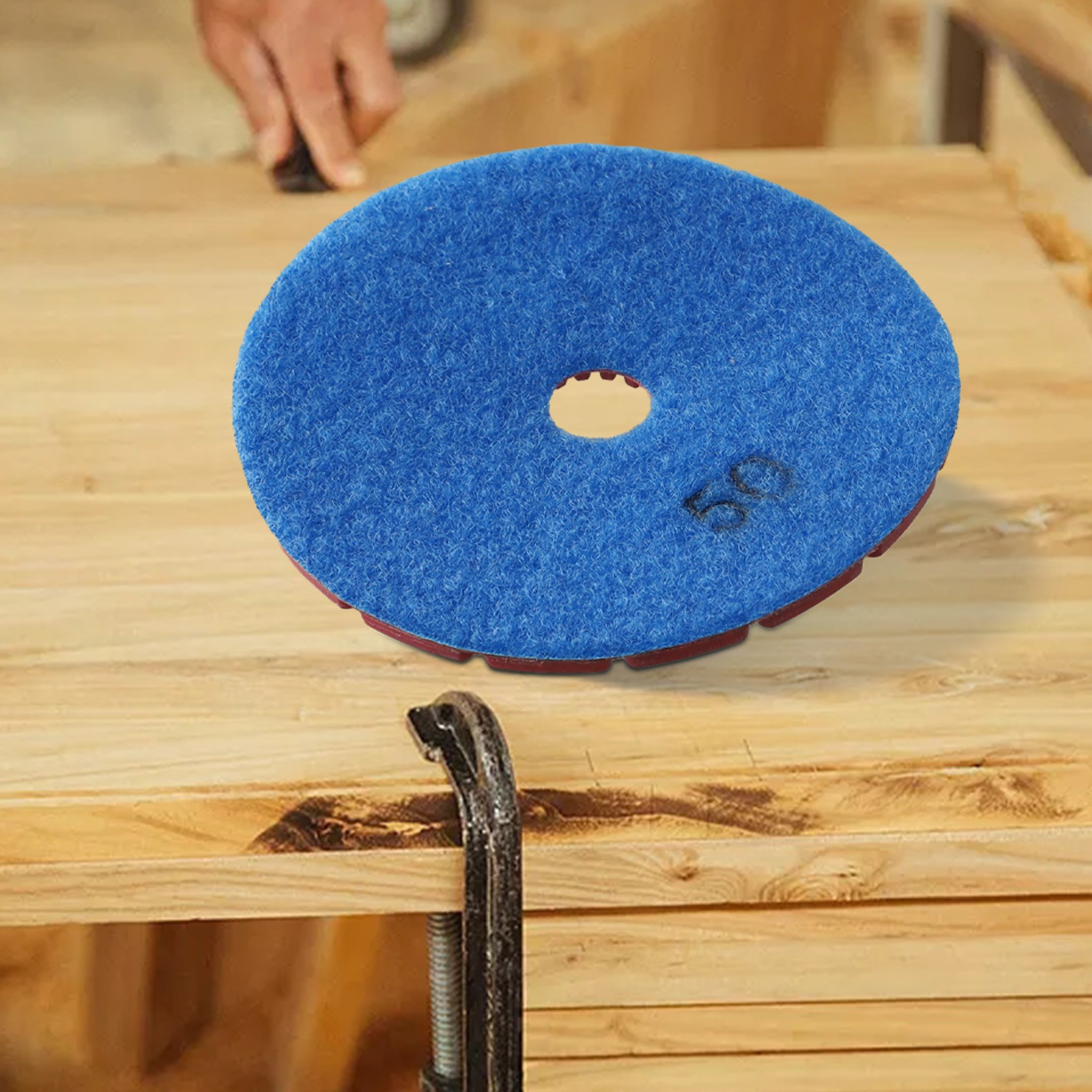 Stone Sanding Polishing Pad 50/150/300/500/1000/2000 Grits Concrete Granite - Picture 14 of 46