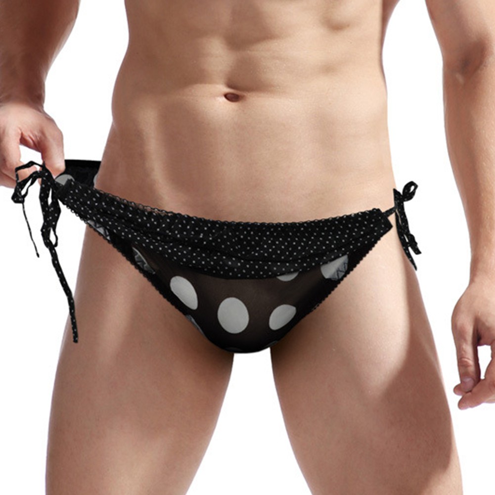 Calzoncillos Bragas Ropa Interior Lencería Diario Lunares Bolsa Sissy Tanga - Imagen 20 de 34