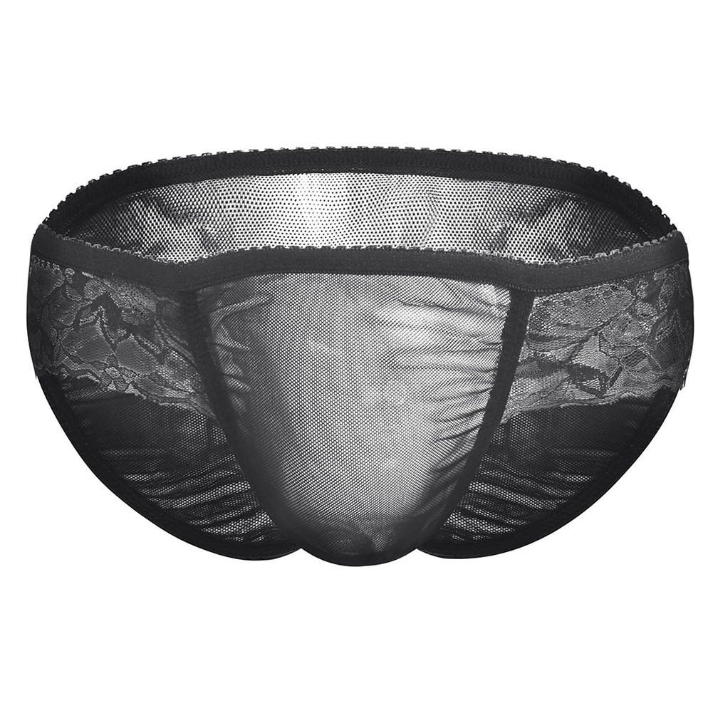 Bequem Unterwäsche Slip Schwarz Sissy Dessous Slip Spitze Tanga Beutel - Bild 26 von 36