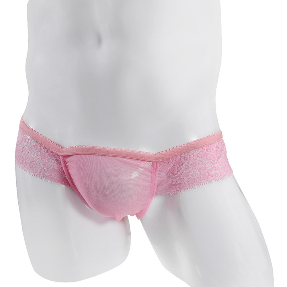 Bequem Unterwäsche Slip Schwarz Sissy Dessous Slip Spitze Tanga Beutel - Bild 35 von 36