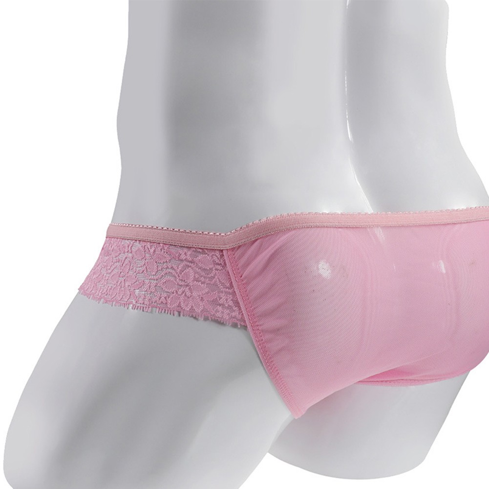 Bequem Unterwäsche Slip Schwarz Sissy Dessous Slip Spitze Tanga Beutel - Bild 36 von 36