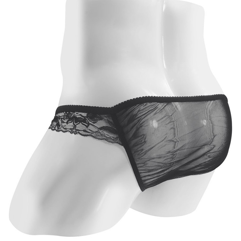 Bequem Unterwäsche Slip Schwarz Sissy Dessous Slip Spitze Tanga Beutel - Bild 28 von 36
