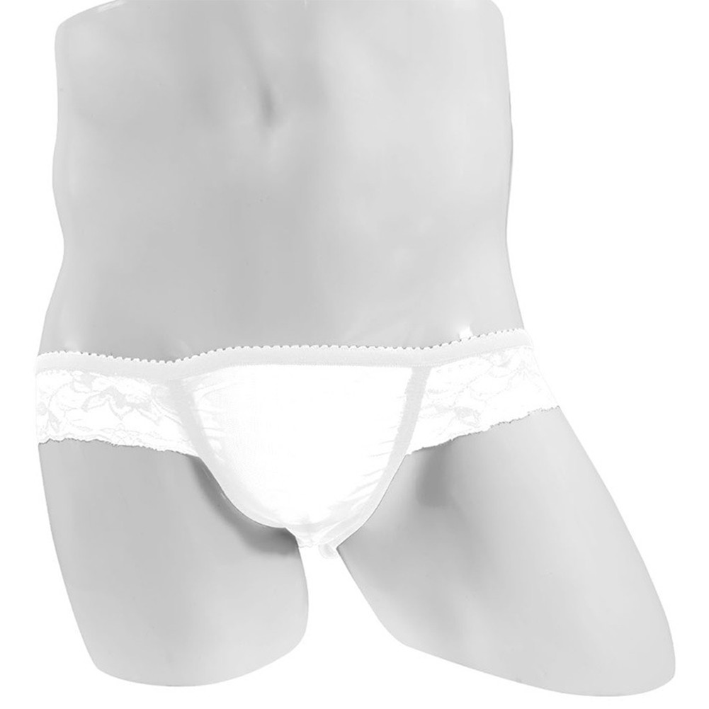 Bequem Unterwäsche Slip Schwarz Sissy Dessous Slip Spitze Tanga Beutel - Bild 20 von 36