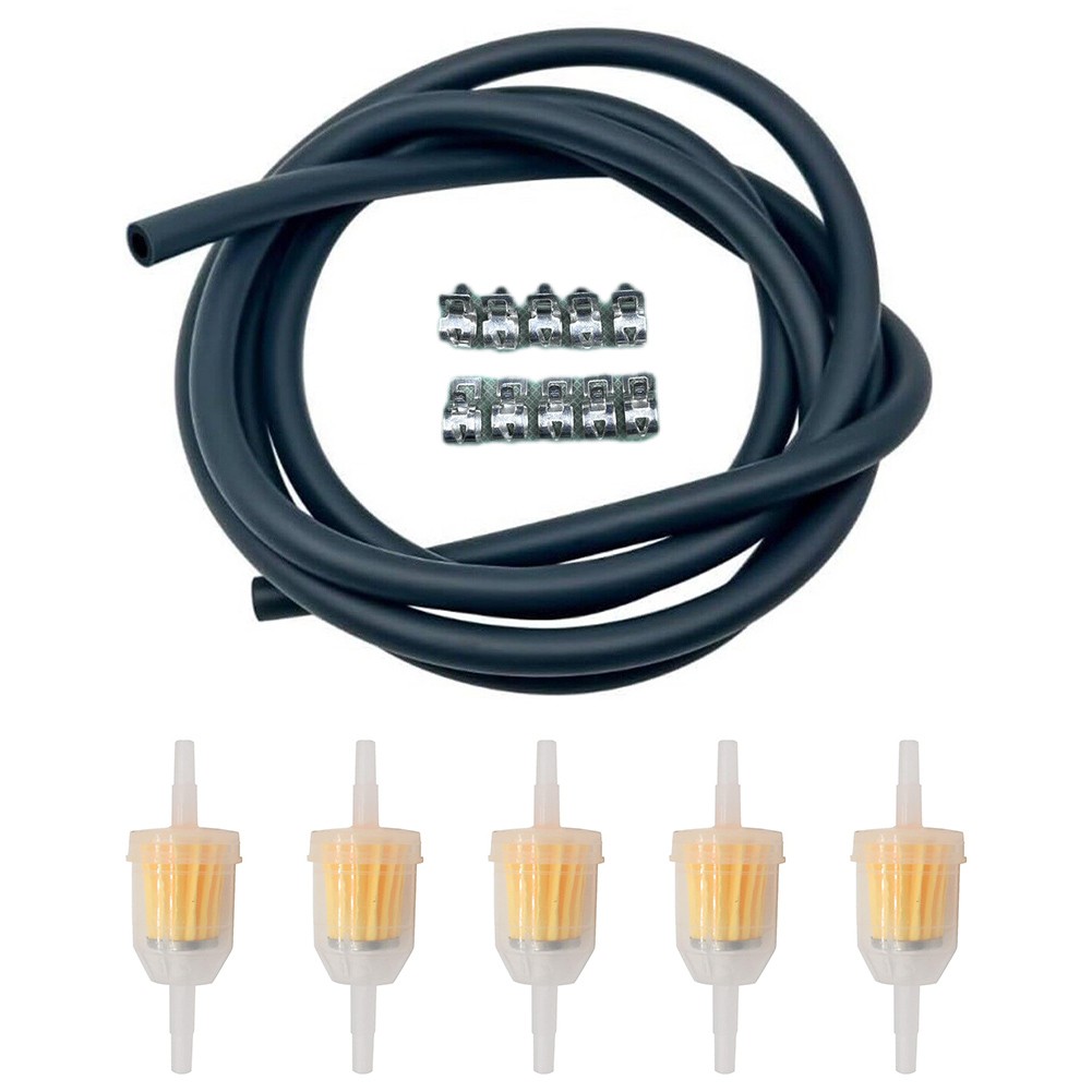 Kraftstoffleitungsschlauch-Set 4 Größen Je 1,8m – Kunststoffschläuche Für Kettensägen, Gebläse, Trimmer & 2-Takt Motoren