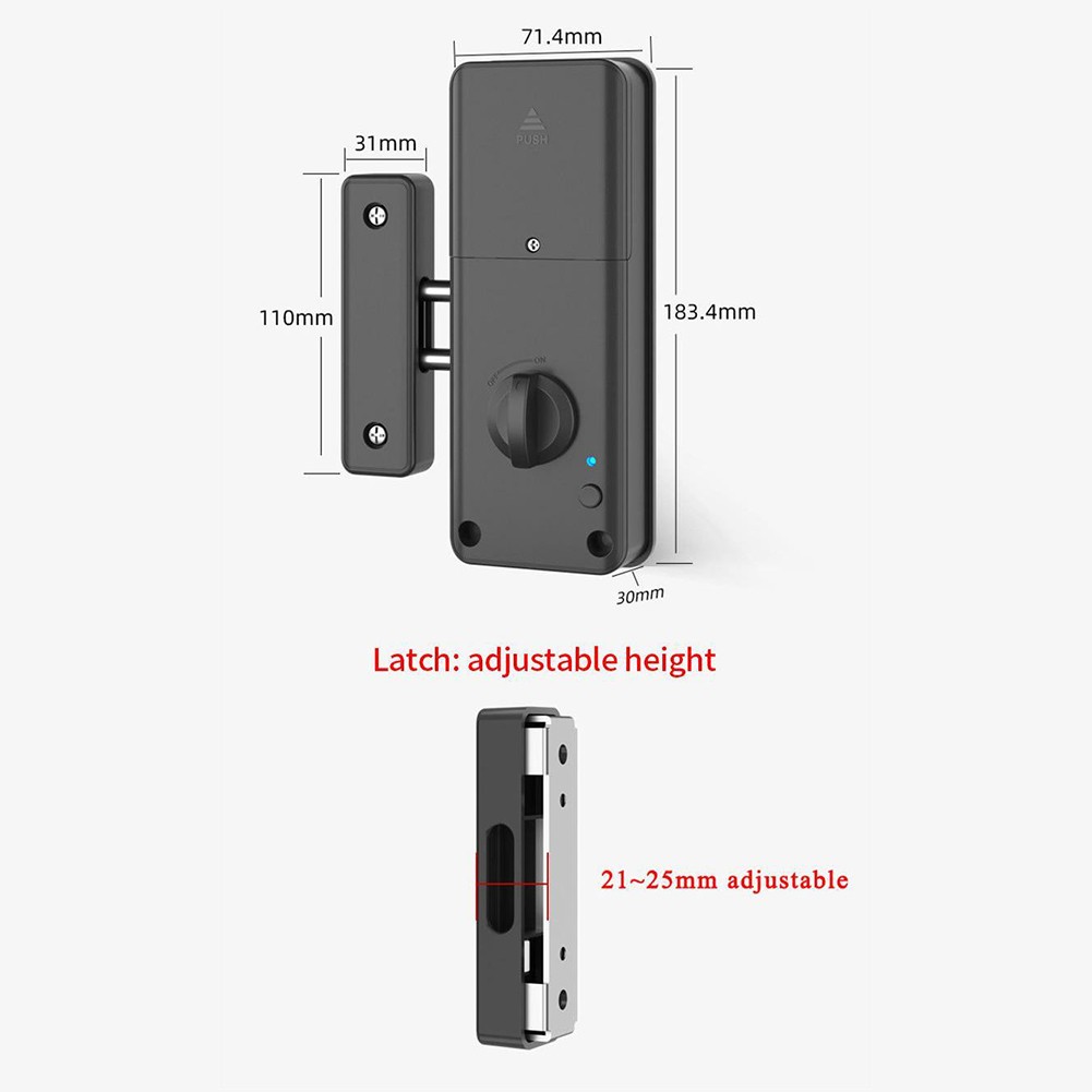 Türschloss für TTlock für Smart unsichtbares Holztürschloss mit APP/Karte für - Bild 13 von 30