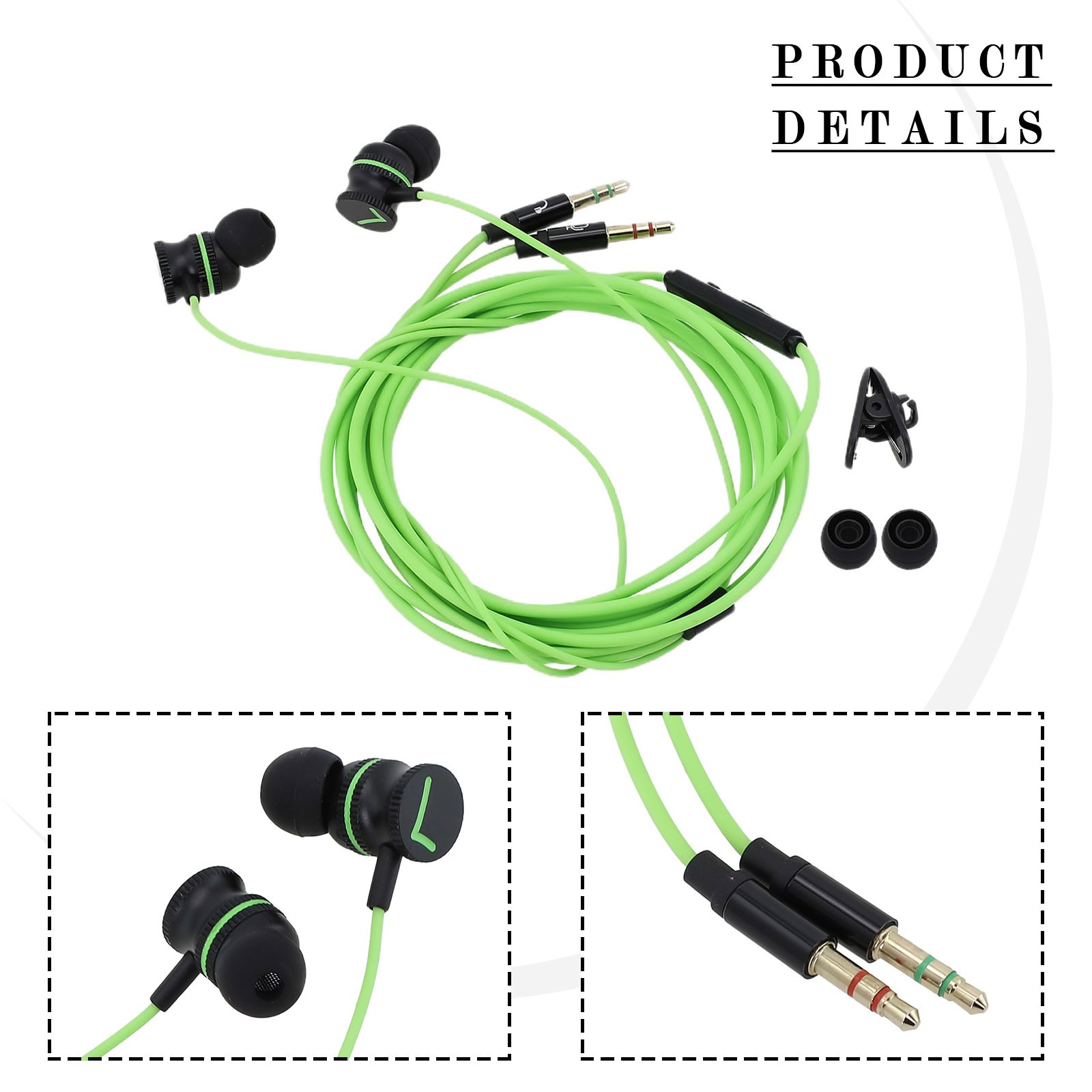 Pro Gaming Wired Headphones 3 Meters Wire Length for Freedom of Movement - Picture 13 of 34